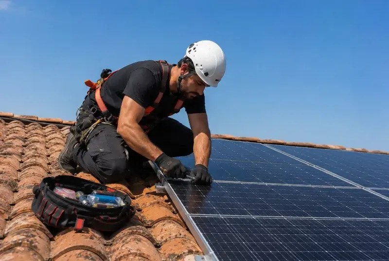 Maintenance et monitoring de panneaux solaires à la Clusaz